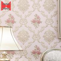 3D European Pastoral Peel-and-Stick Wallpaper for Bedroom & Living Room