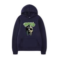 Doom Eternal 2023 Cross Destruction Warrior Unisex Loose Hooded Sweatshirt X-Large tamsiai mėlyna