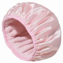 Terry Cloth Lined Shower Cap EVA Exterior Shower Hair Cover Long Hair Bath Hat Bath Hair Cap  Hair rožinė