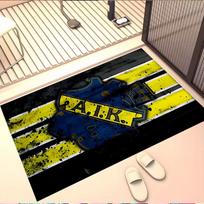 AIK Fotboll Print Rug, Washable Floor Carpet, For Entryway Dorm Laundry Room Office Study, Home Decor Birthday Christmas Gift 50cmx80cm