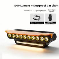 1000LM Dviračio žibintas Super ryškus MTB žibintuvėlis Dviračio žibintas Dviračio priekinis žibintas Naktinis važiavimas 10 lights black