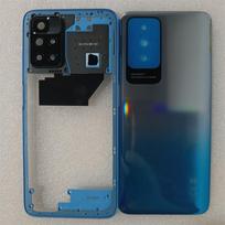 For Xiaomi Redmi 10 / 10 Prime 2022 Phone Housing Middle Frame+Battery Cover Rear  Housing Back Case+ Camera Lens Replace juoda