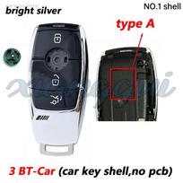 2 3 4 Buttons Car Key Housing Key Case Shell for Mercedes Benz E200 E260 E300 E320 W205 W213 W177 W222  A C E S G Class for AMG NO.1 shell-TYPE A black