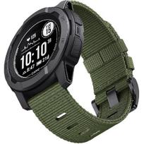 Nylon Rugged for Garmin Instinct 2/2X/3 Watch Band 45/50mm Breathable Wristband for Instinct Solar/Esports Tactical Band Instinct3 50mm 26mm žalia