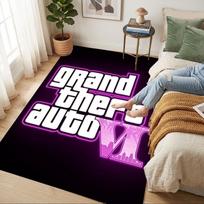 Gta Vi Living Room Non-Slip Area Rug Soft Carpet for Bedroom Game Playroom Sofa Office Home Decor Doormat Christmas Gift C9211795 60cmx90cm