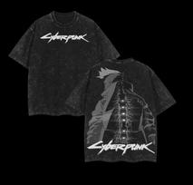 Cyberpunk Edgerunners David Martinez Washing T-Shirts, Anime, Game Fans, Gifts - M black