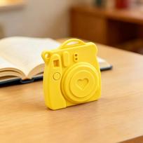 Instant Camera Keychain Mini Photo Frame Keyring Camera Shape Pendant Bag Charm Diy Photo Display Holder geltona