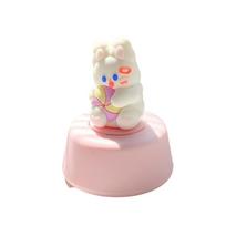 60 Minute Rabbit  Timer Cute Countdown Timer Portable Cooking Timer  Home Use Style B white