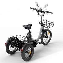 Cysum AG1 Pro Elektrinis triratis suaugusiems Priekinė 20*2.1+Galinė 16*3.0 colio padanga Elektrinis krovininis triratis 48V20AH baterija Elektrinis dviratis 750W variklis