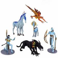 Avatar Birthday Cake Model With Solid Pvc Craft For Home Decor And Baking Accessories gray