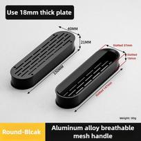1 PCS Aluminium Alloy Handle Ventilation Grille Circular Closet Core Vents Rectangular Wardrobe Shoe Cabinet Ventilation Grid