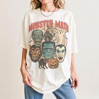Monster Mash Halloween Shirt XXXXL gray