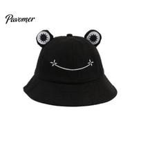 Cute Frog Design Sun Protection Fisherman Hat Children Adults Outdoor Bucket Cap Adult