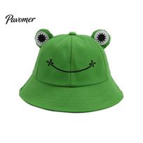 Cute Frog Design Sun Protection Fisherman Hat Children Adults Outdoor Bucket Cap Kid