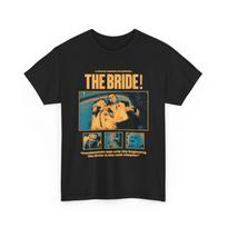 Bride! T-shirt. Jesse Barkley's Frankenstein Gothic Horror T-shirt, Horror Movie Fans T-shirt, Casual Printed Short Sleeve M black