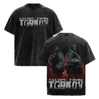 Escape From Tarkov Unisex Cotton Graphic Tee Featuring Iconic Head Eyes Design 1 140 black