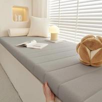 Custom Waterproof Teddy Long Bench Cushion Bay Window Pads Long Mattress Chair Seat Pad Decorative Pads Swings Pads