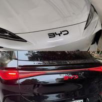 For BYD Sealion 07 EV Front Rear Blackened Emblem Black Warrior Style Smoked BYD Logo Modification Accessories