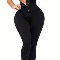 Women High Waist Stretch Leggings, Ladies Solid Slim Casual Pants, Elastic Waist Daily Wear Leggings M juoda