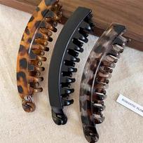 Hair Clips Solid Banana Clip Fish Shaped Hairpin Women's Hair Accessories Ponytail Barrettes Hair Claws Hairpins