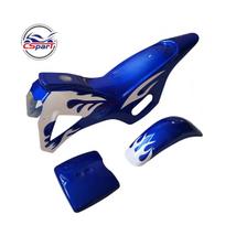 Plastikinis priekinio stiklo komplektas Sparno plokštelės apsauga Dangtelis Mini Moto Purvo Pit dviračiui 47cc 49cc