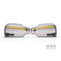 Motorcycle Handlebar Windshield Hand Guards Dirt Bike ATV Scooter - Black Transparent Plastic Iron Horse Handguard Transparent white