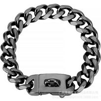 19mm Stainless Steel Dog Collar With Bite-Resistant Design Gold Black Rose Adjustable Small Medium Large Dogs 25cm