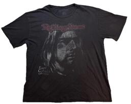 Rolling Stone Kurt Cobain T Shirt Nirvana Band Tee RIP Crazy Fade Retro Mens 2XL S black