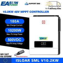 EASUN POWER 10.2KW 48V hibridinis saulės keitiklis tinklo jungties keitiklis į tinklą ir iš tinklo keitiklis su maksimalia saulės galia 12KW MPPT su BMS