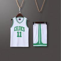 Vaikų krepšinio marškinėlių rinkinys Celtics komandos rungtynių uniformos Pradinė mokykla XS balta