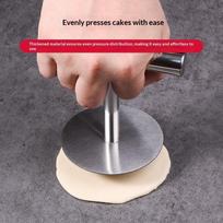 Burger Patty Maker Stainless Steel Burger Former Easy Release Rust-Resistant Meat Shaping Tool Ergonomic Handle Kitchen Cooking A1 gray