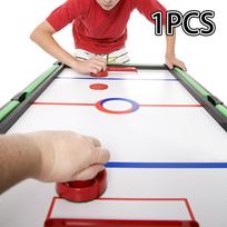 Air Hockey Pusher, Accessories for Game Tables Red Sports Green Felt Goal Handles Pusher beige