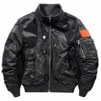 726 Military MA-1 Pilot Jacket: Multi-Pocket, Velcro Stand Collar, Baseball Style Outerwear. XXXXL black
