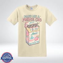 Pass Me A Fridge Cig Funny Energy Drink Fan T-Shirt 3XL beige