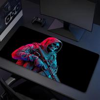 Skull Soldier Xl Gaming Mouse Pad Nonslip Rubber Base Stitched Edge Waterproof Desk Mat For Pc Laptop Gamer Office Computer Accessories C929269 30cmx80cm