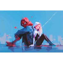 Painting by numbers with frame Marvel Miles Morales and Spider-Woman 50X40