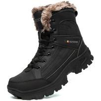 Didelio dydžio 40-48 Žieminiai vyriški batai Rusiško stiliaus Ankle Boots vyrams Sniego batai Neperšlampami Žieminiai batai 48 juoda