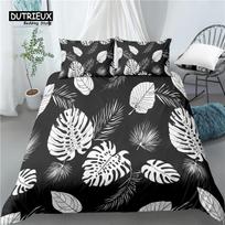 Home Living Luxury 3D Palm Leaves Print 2/3Pcs Soft Duvet Cover and PillowCase Kids Bedding Sets Queen and King EU/US/AU Size 140x200cm 3pcs