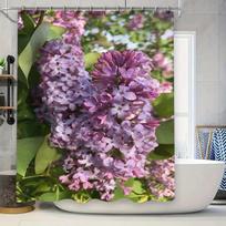 Vibrant Coral Reefs Waterproof Shower Curtain For Bathroom Decor Pink Red Blue Green Fabric Size 180X200Cm Free Drainer Hole Del W60H190(CM)-1 Pcs gray