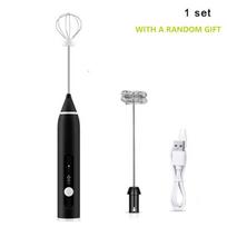 Electric Whisk Coffee Milk Drink Egg Frother Foamer Mixer USB Rechargeable Handheld Food Blender Baking Tools