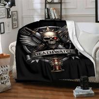 Warhammer 40k Theme Printed Blanket - Perfect for Couch, Bed, Travel & Outdoor Use | Machine Washable, Cozy & Durable. 130cmx150cm gray