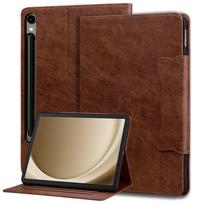 Galaxy Tab S10 FE Case With Card Slots Kickstand Shockproof TPU Cover Matte Finish Business Style Samsung Tab S10 FE / S10 Lite ruda