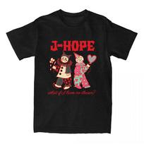 J-Hope on The Stage Tour 2025 T-shirt Short Sleeve Cotton Unisex Streetwear Hip Hop Women Men Clothes Cartoon Graphic Print Tees M juoda