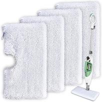 Steam Mop Pads Washable Microfiber Cleaning Steamer Replacement Pads for Shark Steam Mop 1/2Pcs 1PC white