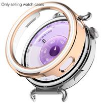Protective Cover Case For Huawei Watch GT6 41mm/GT5 41mm SmartWatch Hard PC Frame Coverage Cases Shell Accessories Watch GT5 41mm ryškiai rožinė