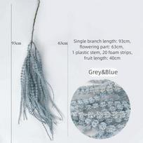 Daugiaspalvis dirbtinis kabantis augalas Putplasčio papuošalas Kabantis ilgas kutas Gėlė Nuotraukų rekvizitai Aksesuarai Kabantis amarantas gray