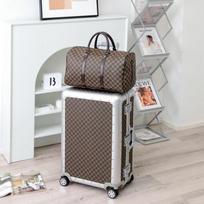 20  Retro Aluminum-Magnesium Alloy Carry-On & 26  Spinner Luggage Suitcase for Men and Women 26-inch