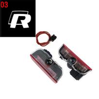 2-PZ LED Car Door Interior Welcome Warning Light For VW Touareg 7P Golf 5 6 7 Jetta MK5 MK6 MK7 Passat B6 B7 B8 B9 Arteon CC EOS Ce9 black
