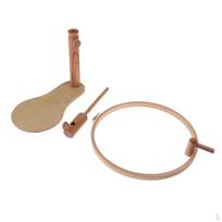 Adjustable Round Wooden Embroidery Hoop -stitch 24cm brown