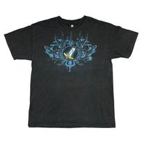 Vintage Blizzard World of Warcraft WoW T Jinx Video Game Promo Large Black Unisex shirt Cotton Oversize Large Size L gray